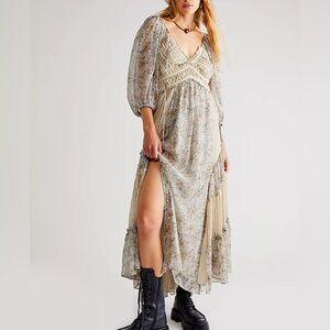 Free People you're a jewel maxi dress tea nwot 15725
XL